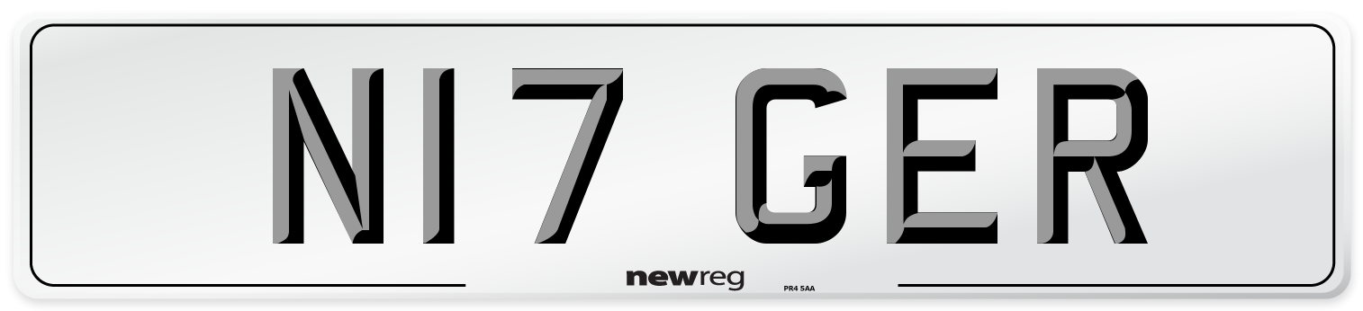 N17 GER Number Plate from New Reg